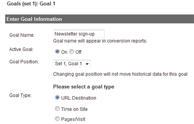 Goal Information