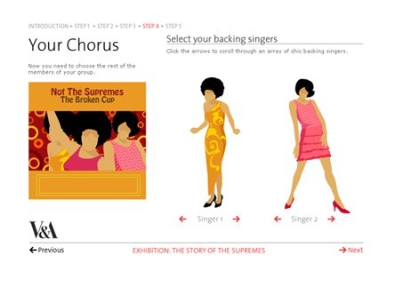 V&A Supremes Exhibition Screenshot 2
