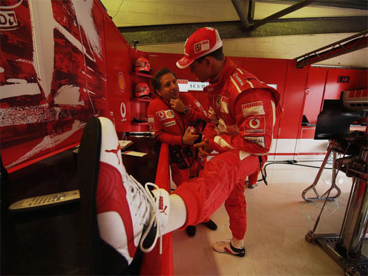 A Ferrari Team photo